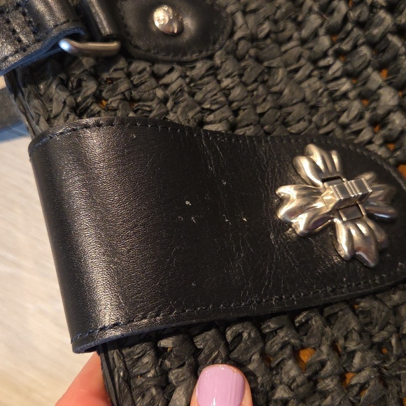 Patricia Nash Manarola Straw Tote in Black - Picture 8 of 10